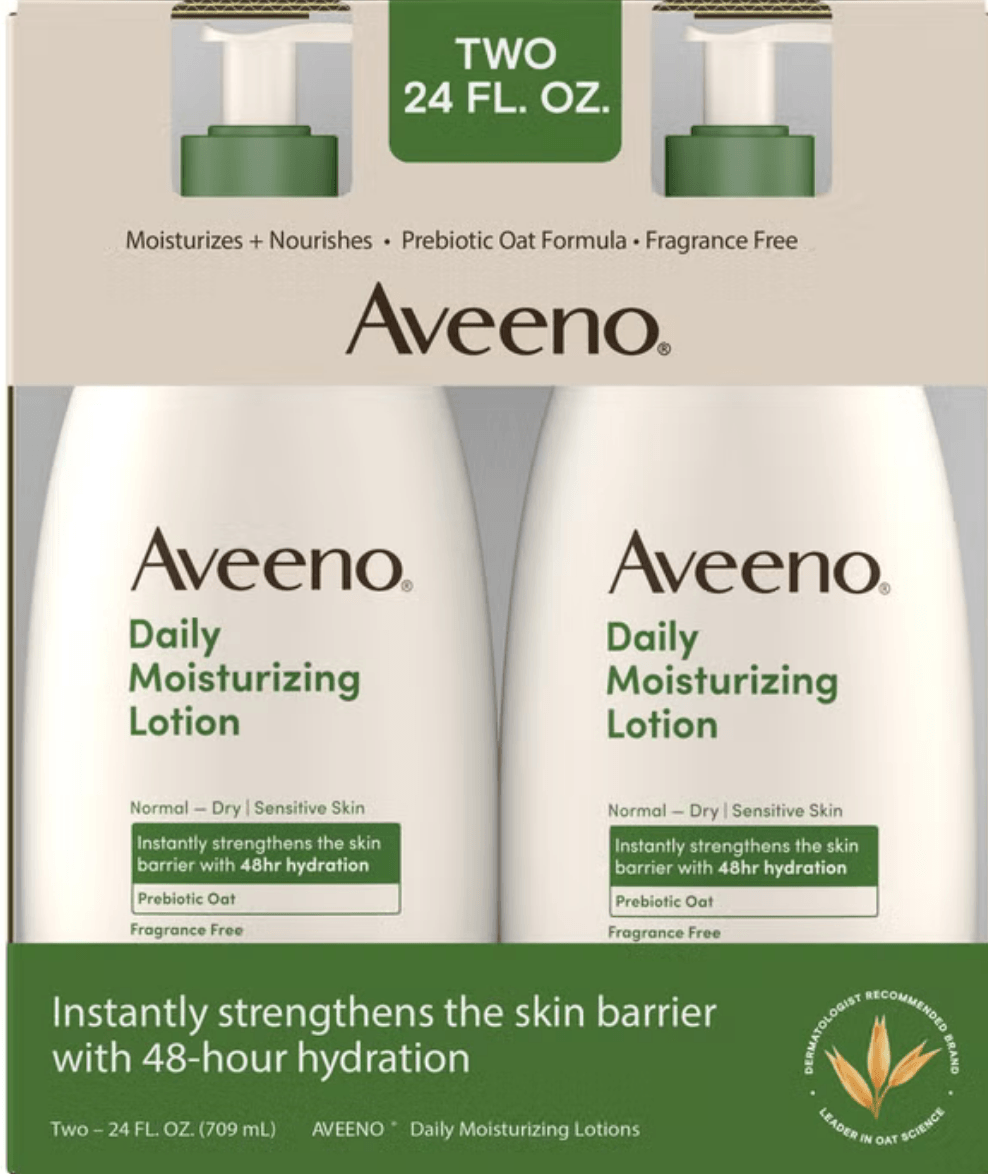 ✨ AVEENO DAILY MOISTURIZING LOTION (24 Fl. Oz. / 709 mL) 2 Pack ✨